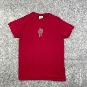 Joyrich x Billieeilish Collab Short Sleeve Embroidered T Shirt Womens Small Red